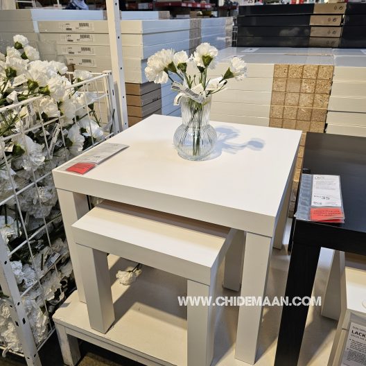 میز کنار مبلی ایکیا سفید مدل LACK