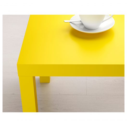 میز کنار مبلی زرد ایکیا مدل LACK