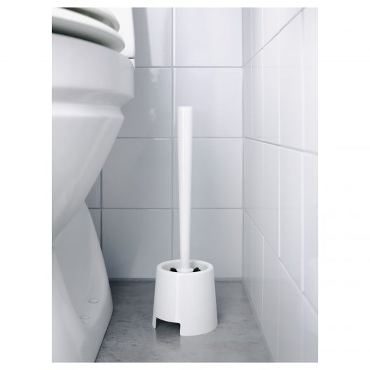 فرچه توالت سفید ایکیا مدل BOLMEN
