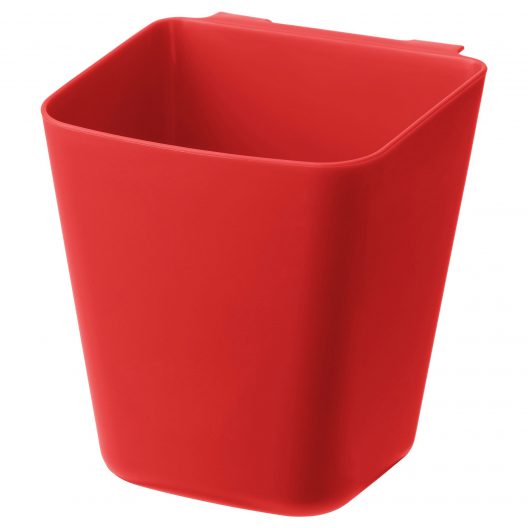 سطل قرمز پلاستیکی ایکیا مدل SUNNERSTA
