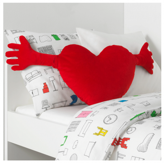 عروسک قلب ایکیا مدل FAMNIG HJARTA