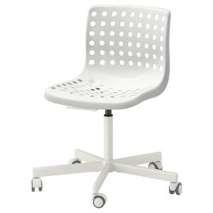 صندلی چرخدار سفید ایکیا مدل SKALBERG