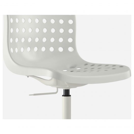 صندلی چرخدار سفید ایکیا مدل SKALBERG