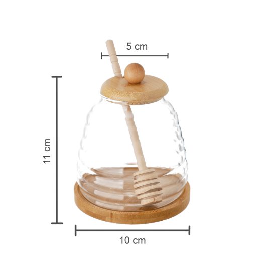 ظرف عسل شیشه ای