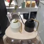 ظرف آبیاری لعابی مشکی ایکیا مدل VATTENKRASSE - تصویر 4