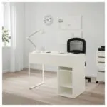 میز تحریر ایکیا کمد دار سفید مدل MICKE - Image 2