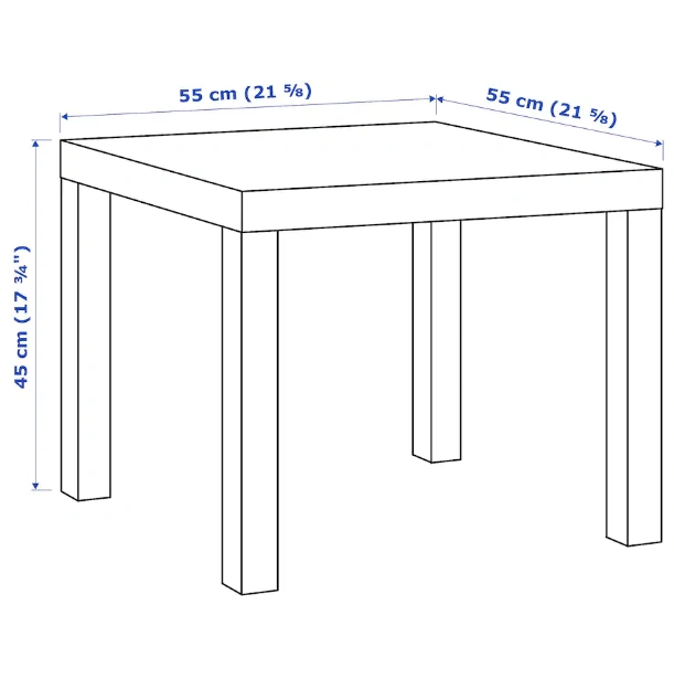 میز کنار مبلی ایکیا سفید مدل LACK - Image 6
