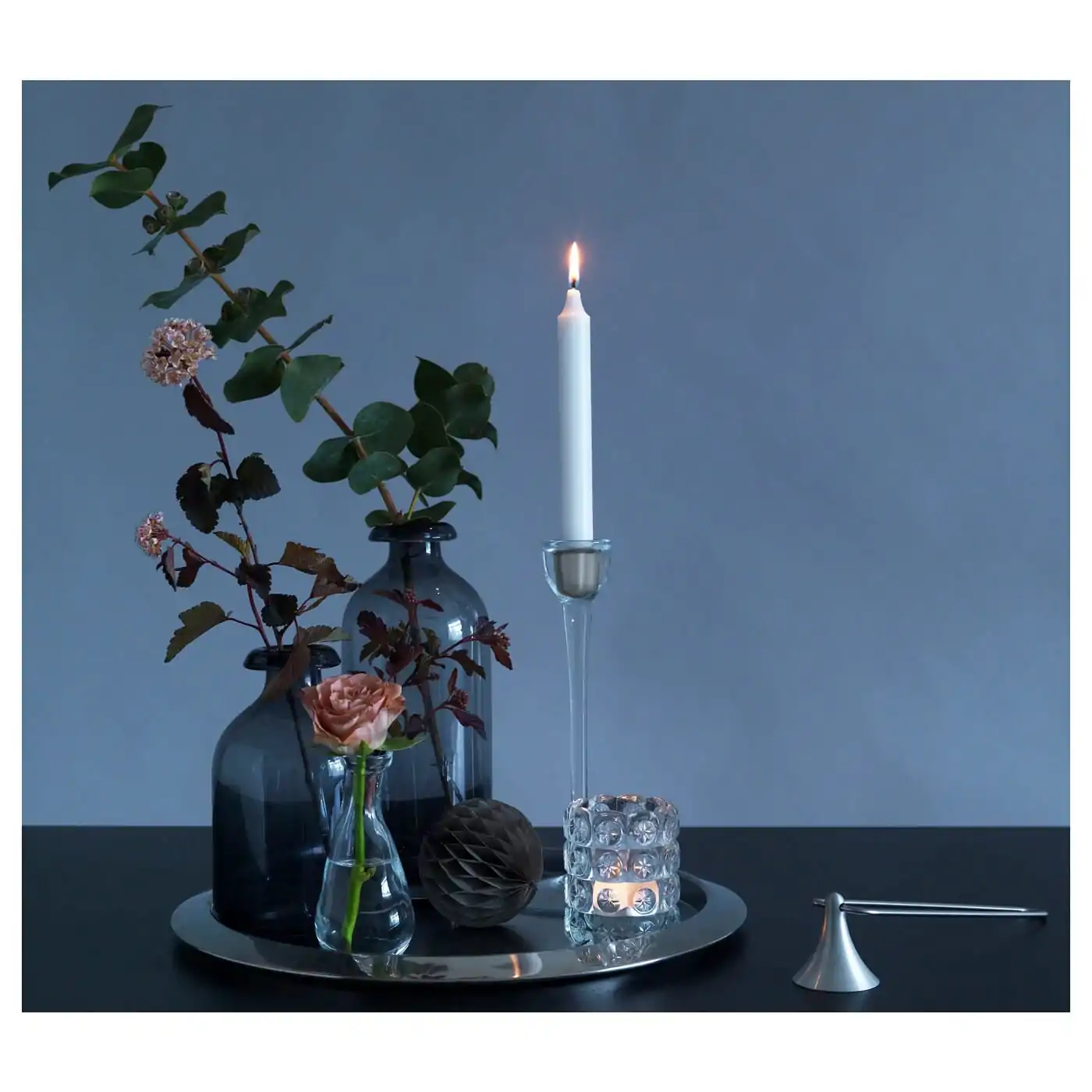 جاشمعی باریک شیشه ای ایکیا مدل BLOMSTER - Image 6