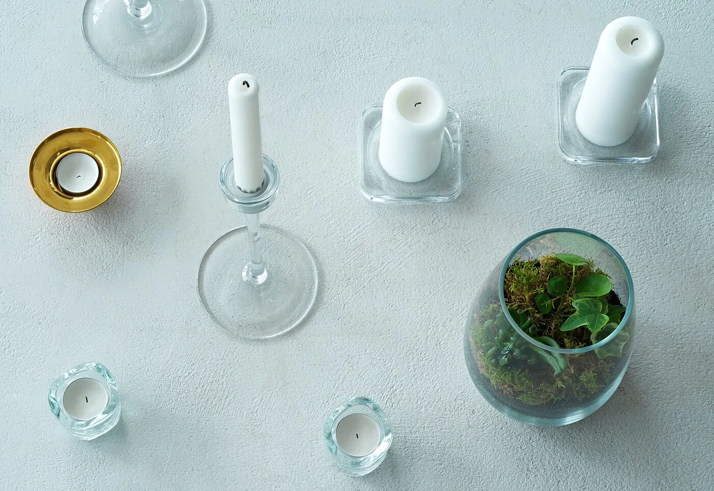 جاشمعی باریک شیشه ای ایکیا مدل BLOMSTER - Image 5