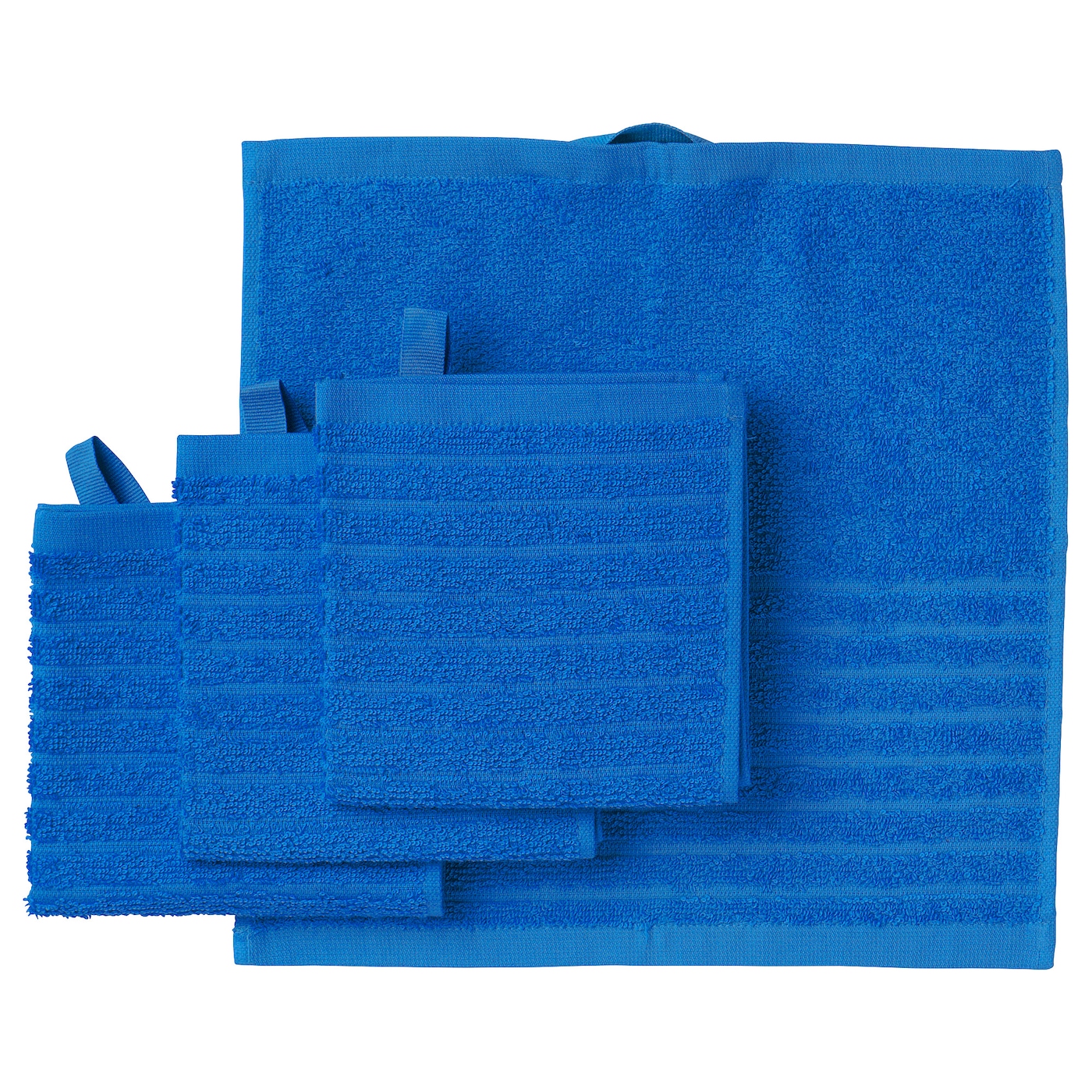 vagsjoen-washcloth-bright-حوله چهار عددی ایکیا آبی 30×30 مدل VAGSJON حوله چهار عددی ایکیا آبی 30×30 مدل VAGSJON