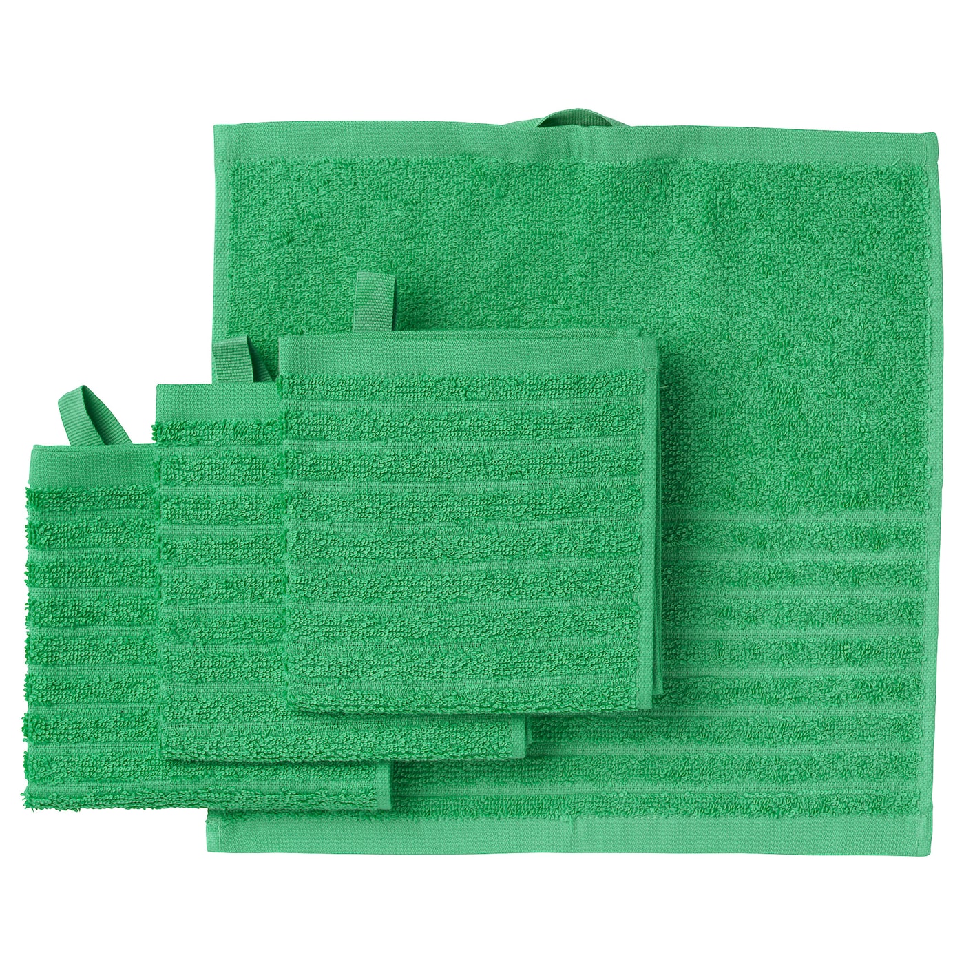 vagsjoen-washcloth-bright-حوله چهار عددی ایکیا سبز 30×30 مدل VAGSJON حوله چهار عددی ایکیا سبز 30×30 مدل VAGSJON