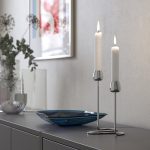 جا شمعی استیل ایکیا مدل SILVERPARON