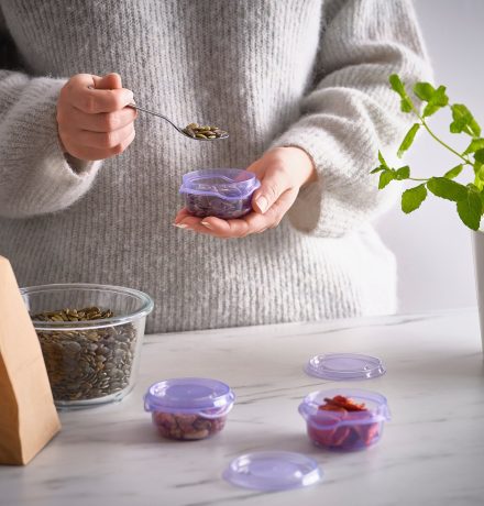 ظرف نگهدارنده سه عددی گرد ایکیا مدل PRUTA