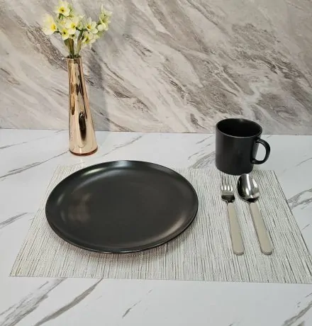 زیربشقابی شش عددی ZEBRA GRAY