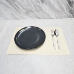 زیر بشقابی چرمی بژ LEATHER