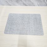 زیر بشقابی چرمی طوسی LEATHER