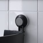 شلف کنج مشکی حمام ایکیا مدل TISKEN