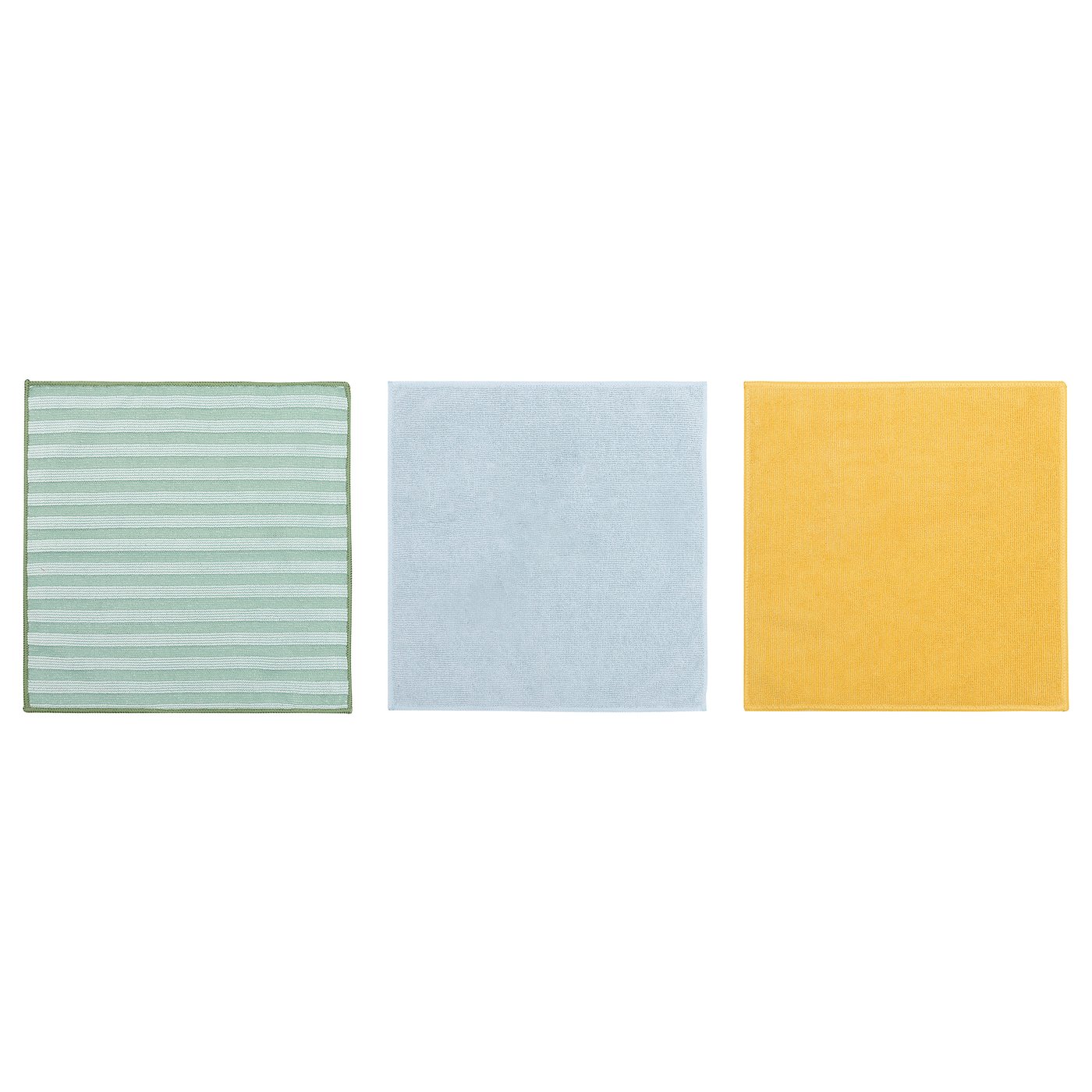 pepprig-microfiber-cloth-green-blue-دستمال میکروفایبر سه عددی ایکیا مدل PEPPRIG دستمال میکروفایبر سه عددی ایکیا مدل PEPPRIG