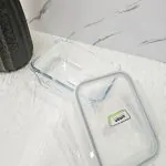 ظرف شیشه ای مستطیل لیمون 850 میلی لیتر